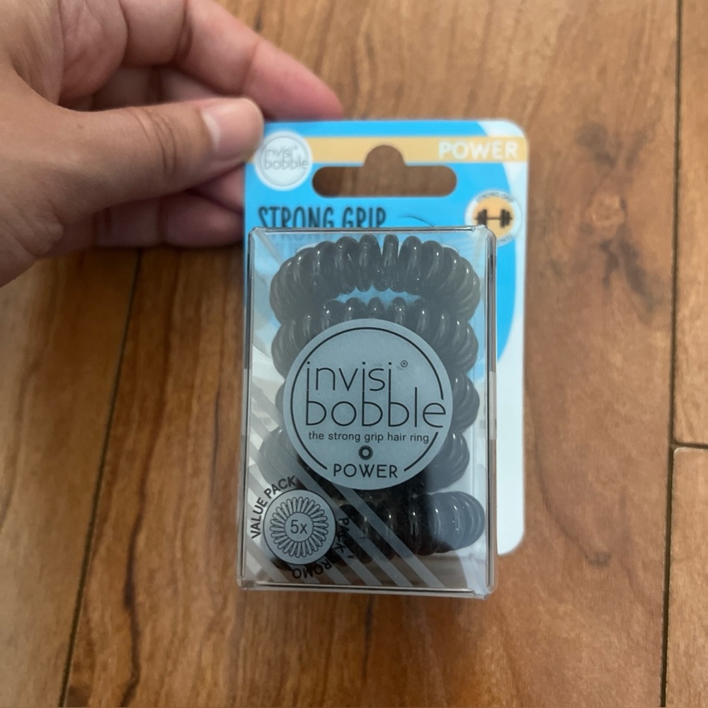 Invisibobble Traceless Hair Ring Lot 5 Pack Black Clear Brown Ponytail 26 pieces - Picture 6 of 6